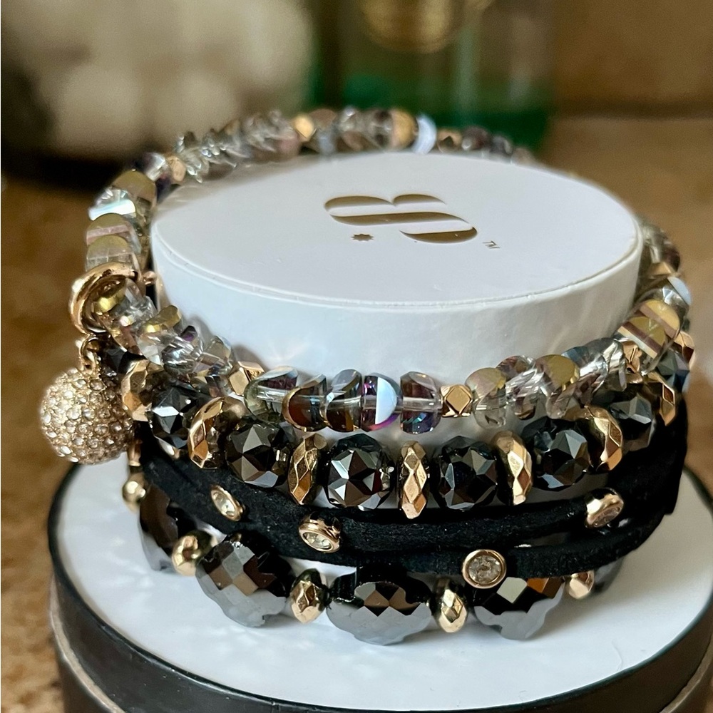 Bomb Party New Year’s Eve Bash Retro Stack w/Removable Diamond CZ Ball Charm! - Picture 2 of 12